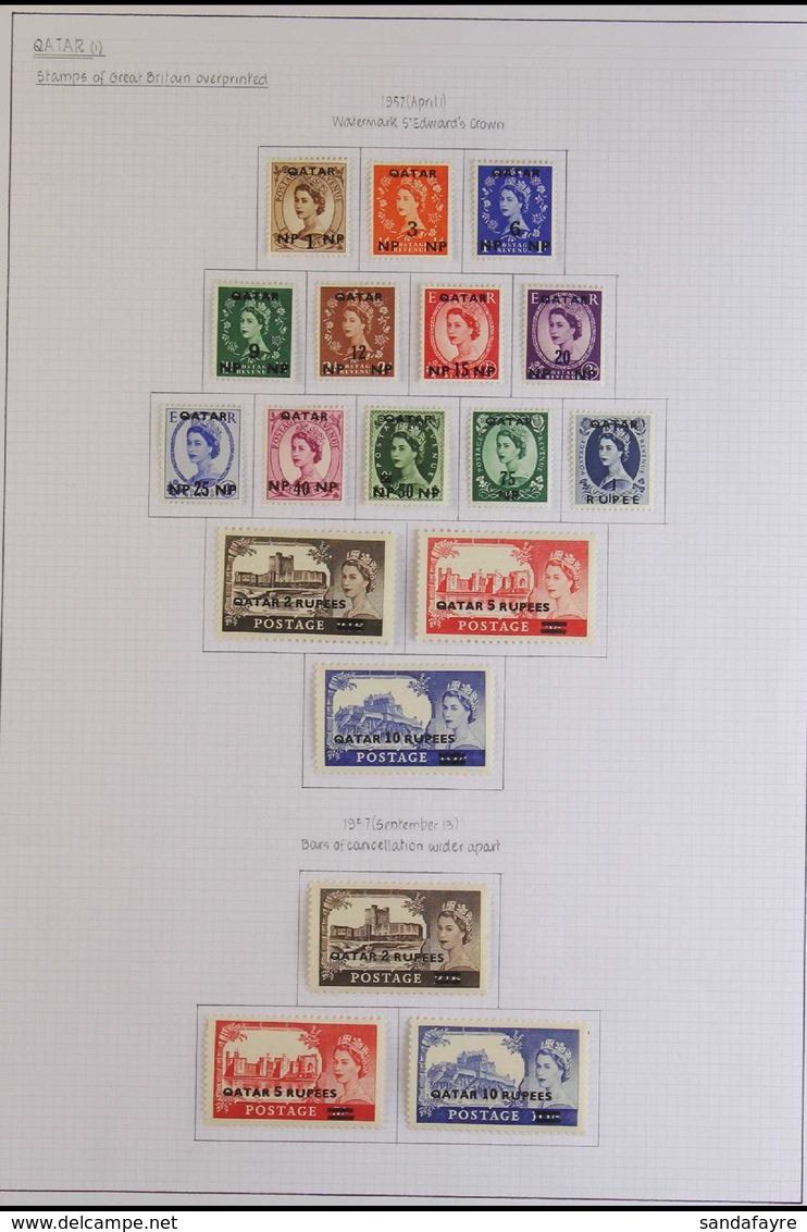 1957-61 ALL DIFFERENT FINE MINT COLLECTION. A Neatly Presented Collection Of Complete Sets, SG 1/37 Plus Additional "Cas - Qatar