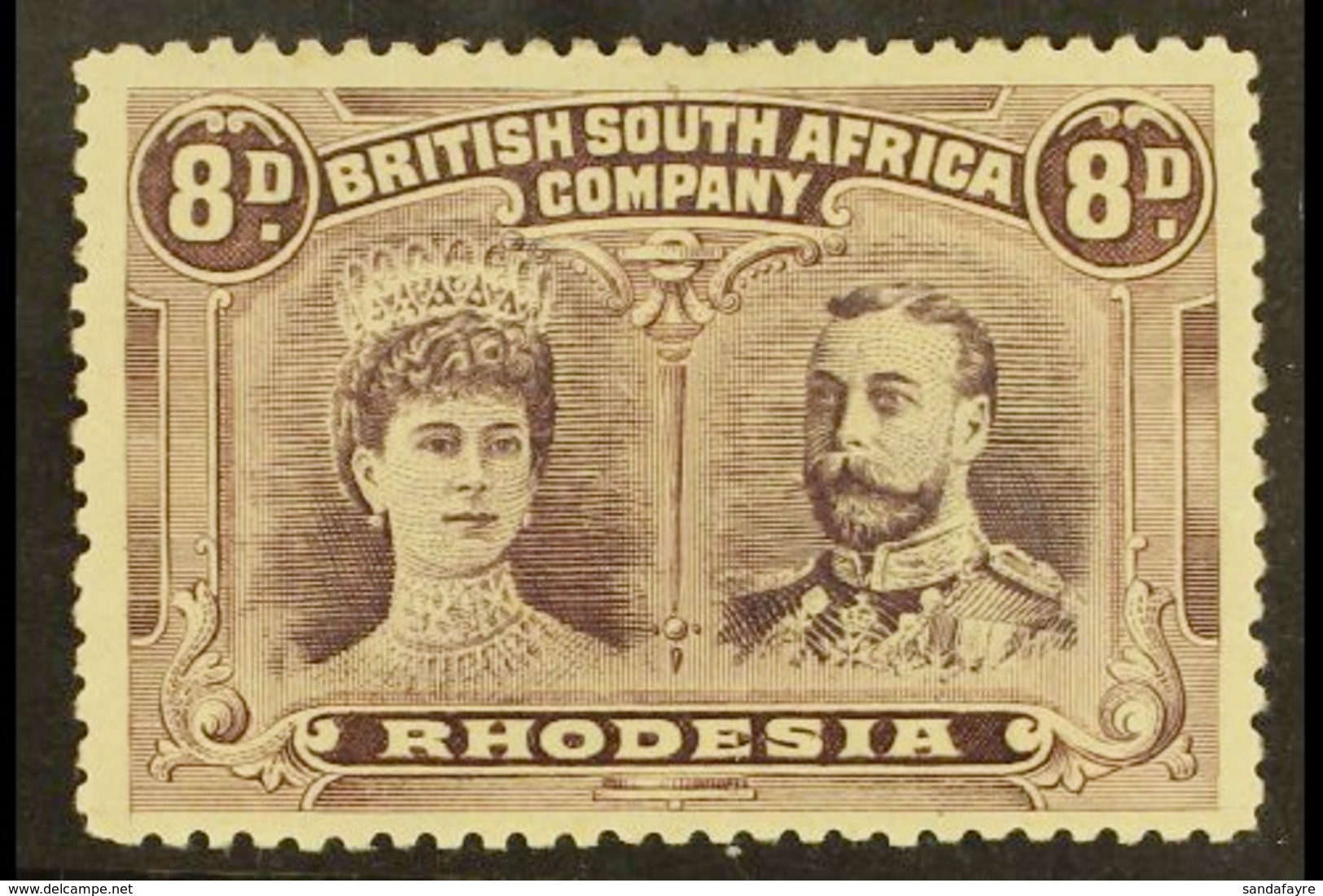 1910 8d Dull Purple And Purple, Double Head, SG 147, Very Fine Well Centered Mint. For More Images, Please Visit Http:// - Other & Unclassified