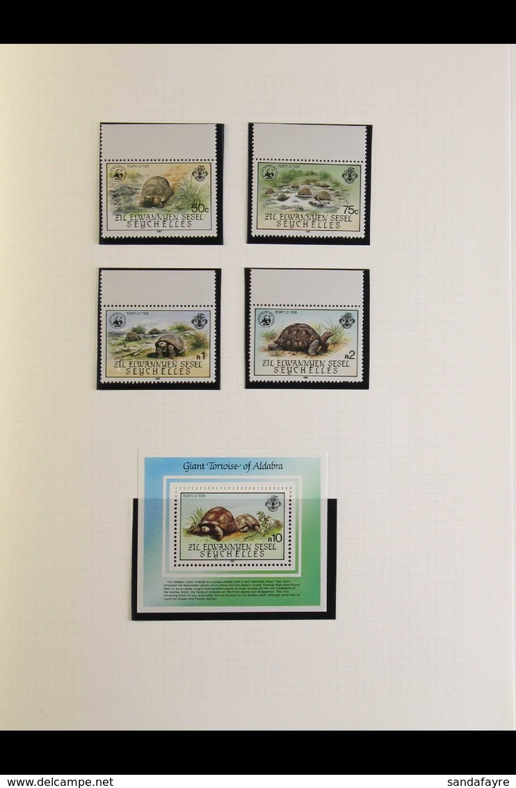 ZIL ELOIGNE SESEL 1980-92 NEVER HINGED MINT COLLECTION Displayed In An Album, Largely Complete Incl. 1983 Birds Set, 198 - Seychellen (...-1976)