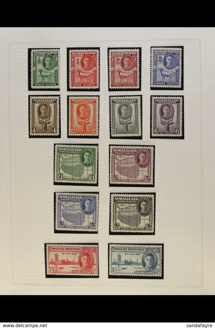 1942-1960 COMPLETE VERY FINE MINT A Delightful Complete Run From SG 105 Through To SG 152, Virtually All NEVER HINGED In - Somaliland (Protectorat ...-1959)