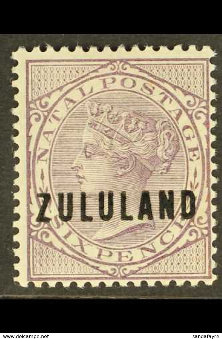 ZULULAND 1893 6d Dull Purple, Ovpt On Natal, SG 16, Never Hinged Mint. For More Images, Please Visit Http://www.sandafay - Non Classés