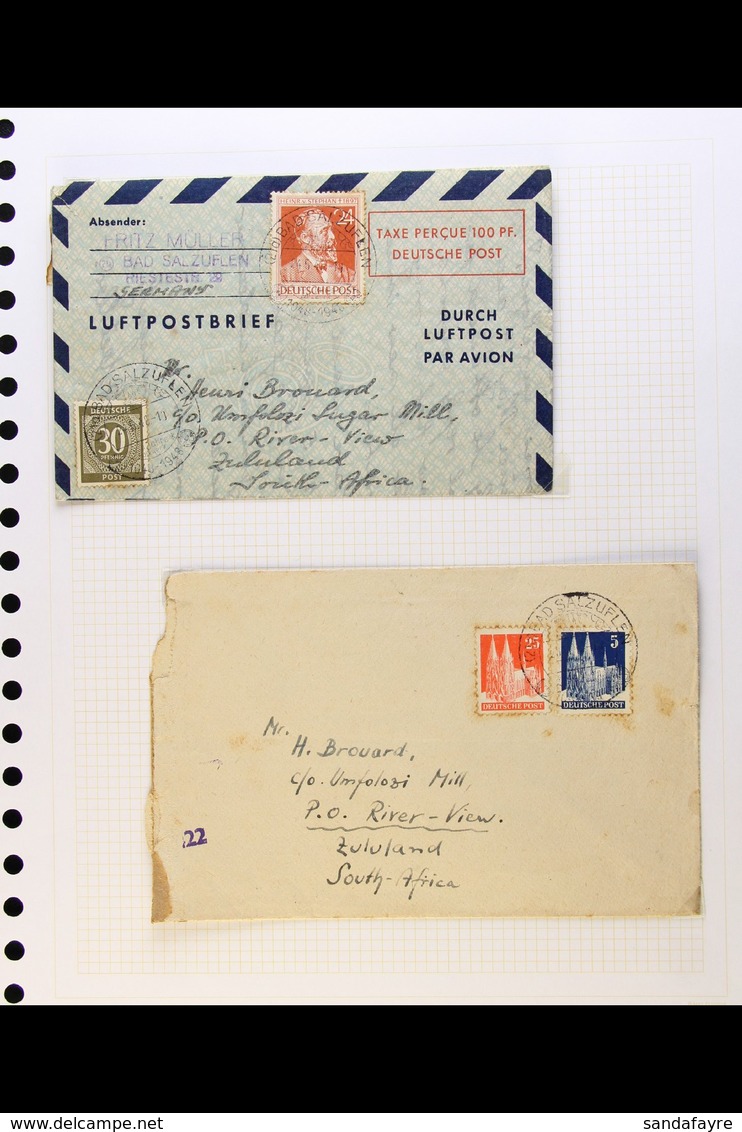 INCOMING MAIL 1890's To 1940's Collection Of Covers And Cards. Much Of Interest Including 1900's Picture Postcards From  - Unclassified
