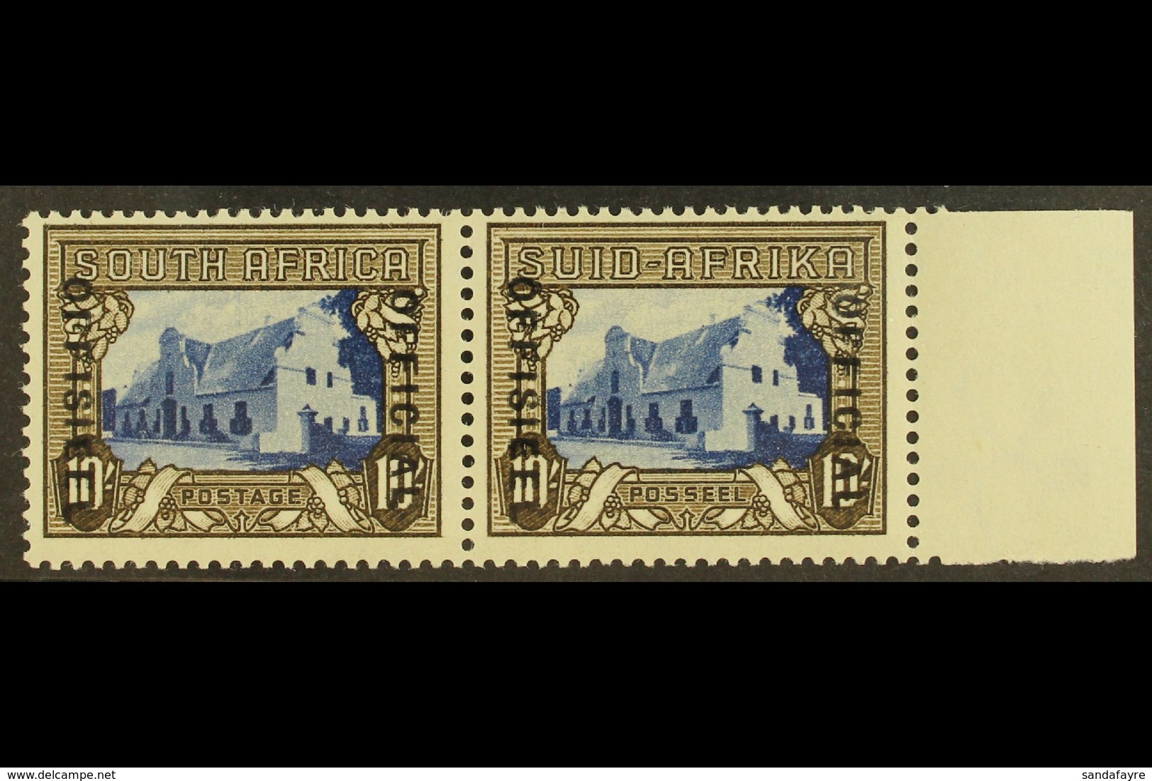 OFFICIAL 1935-49 10s Blue & Sepia, SG O27, Never Hinged Mint (on SG 64c, SG Incorrectly States On "No.64ca"). For More I - Unclassified