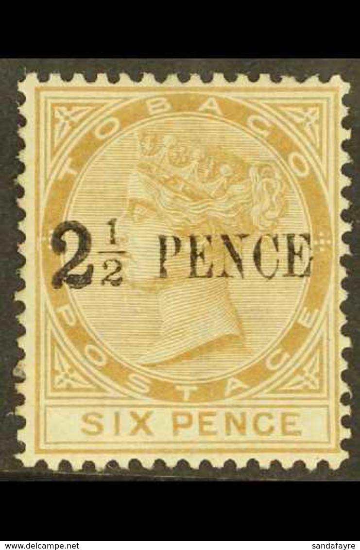 1883 "2½ PENCE" On 6d Stone, SG 13, Fine Mint. For More Images, Please Visit Http://www.sandafayre.com/itemdetails.aspx? - Trinité & Tobago (...-1961)