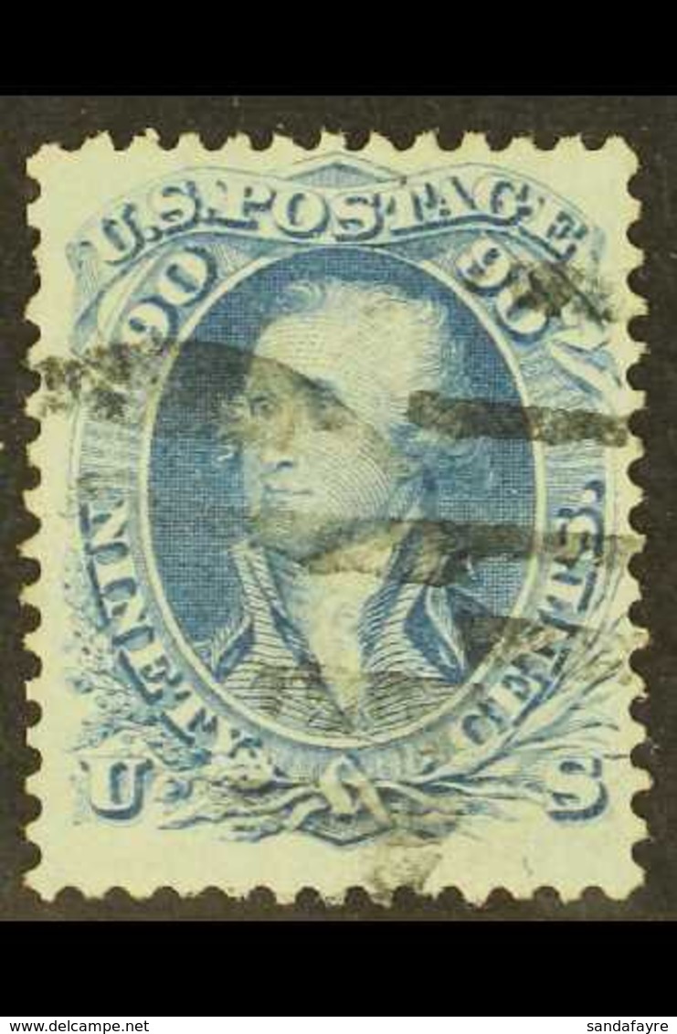 1861 - 2 90c Pale Blue Washington, Perf 12, Sc 72, SG 68a, Fine Used. Good Colour With Full Perfs. For More Images, Plea - Other & Unclassified