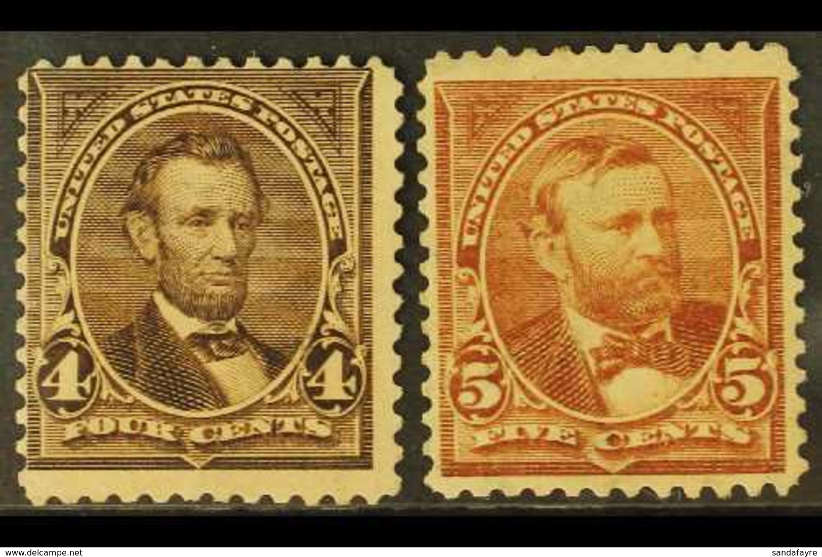 1895 4c Lincoln And 5c Grant, Scott 269/270, Fine Never Hinged Mint, 4c Centred To Upper Left. (2 Stamps) For More Image - Sonstige & Ohne Zuordnung