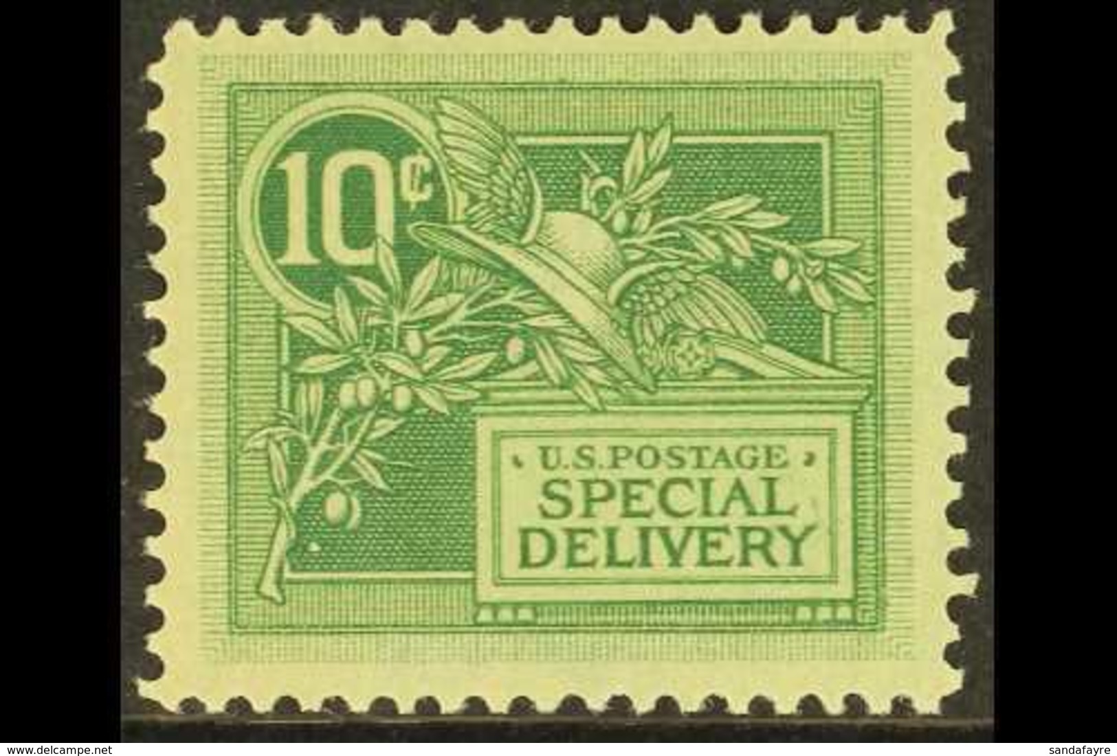 1908 Special Delivery 10c Green, Scott E7, Very Fine Well Centred Mint.  For More Images, Please Visit Http://www.sandaf - Autres & Non Classés