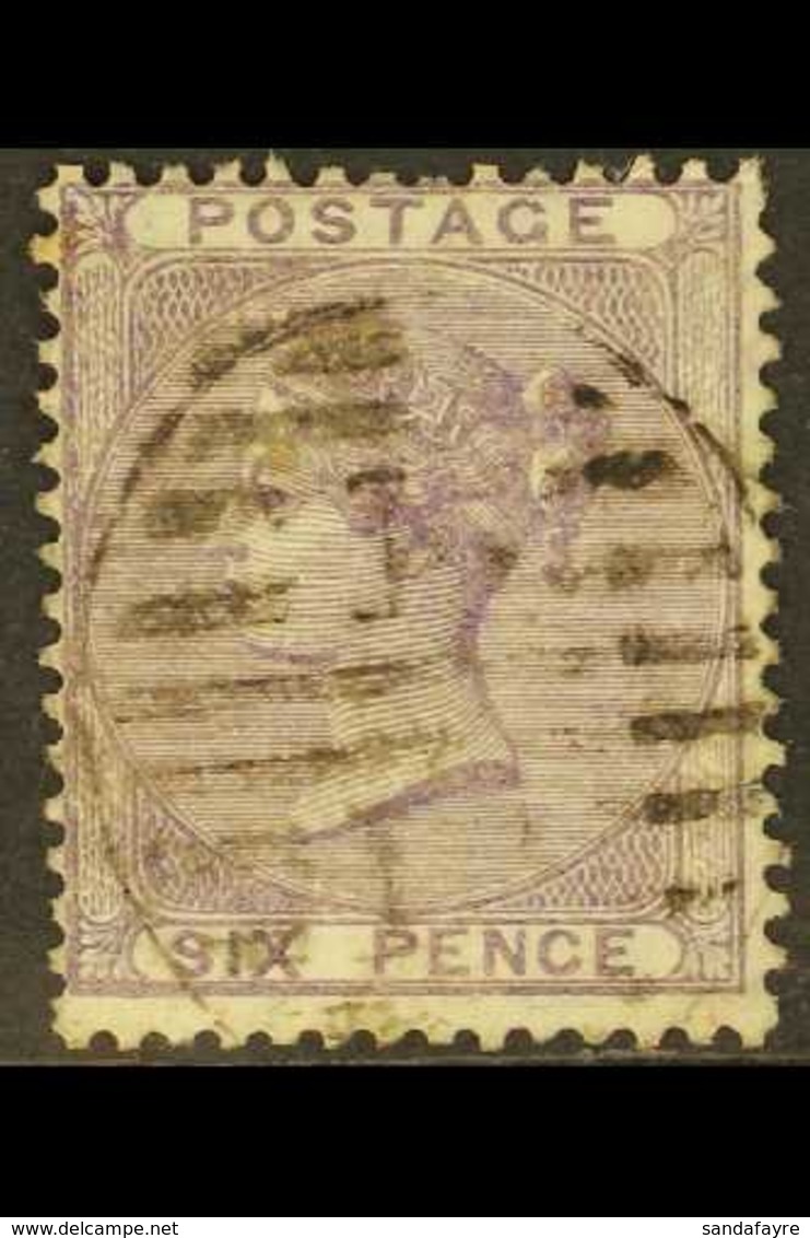 1855-57 6d Lilac WATERMARK REVERSED Variety, SG 70Wj, Good Used, Scarce. For More Images, Please Visit Http://www.sandaf - Autres & Non Classés