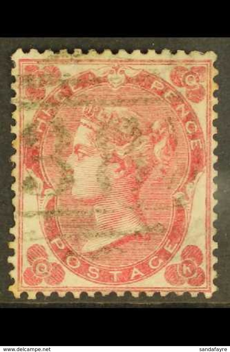 1862-4 3d Deep Carmine-rose, Small Corner Letters, SG 75, Good Used, Cat.£575. For More Images, Please Visit Http://www. - Other & Unclassified