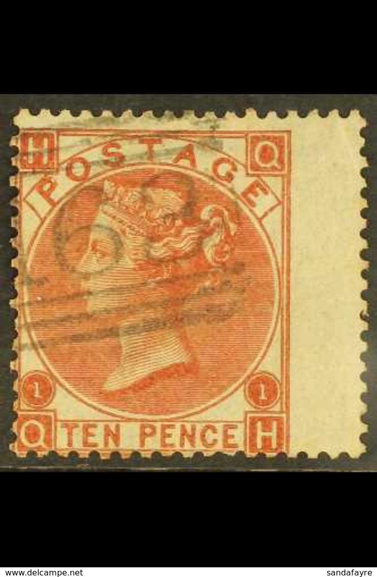 1867-80 10d Deep Red-brown, Wmk Spray Of Rose, SG 114, Fine Used, Cat.£600. For More Images, Please Visit Http://www.san - Other & Unclassified