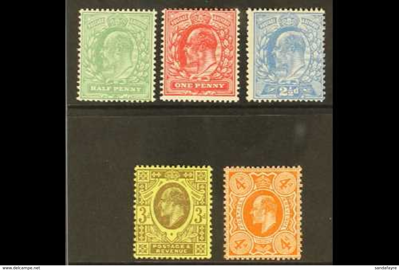 1911 KEVII Harrison Printing Perf 15x14 Complete Set, SG 279/86, Never Hinged Mint, Very Fresh. (5 Stamps) For More Imag - Non Classificati