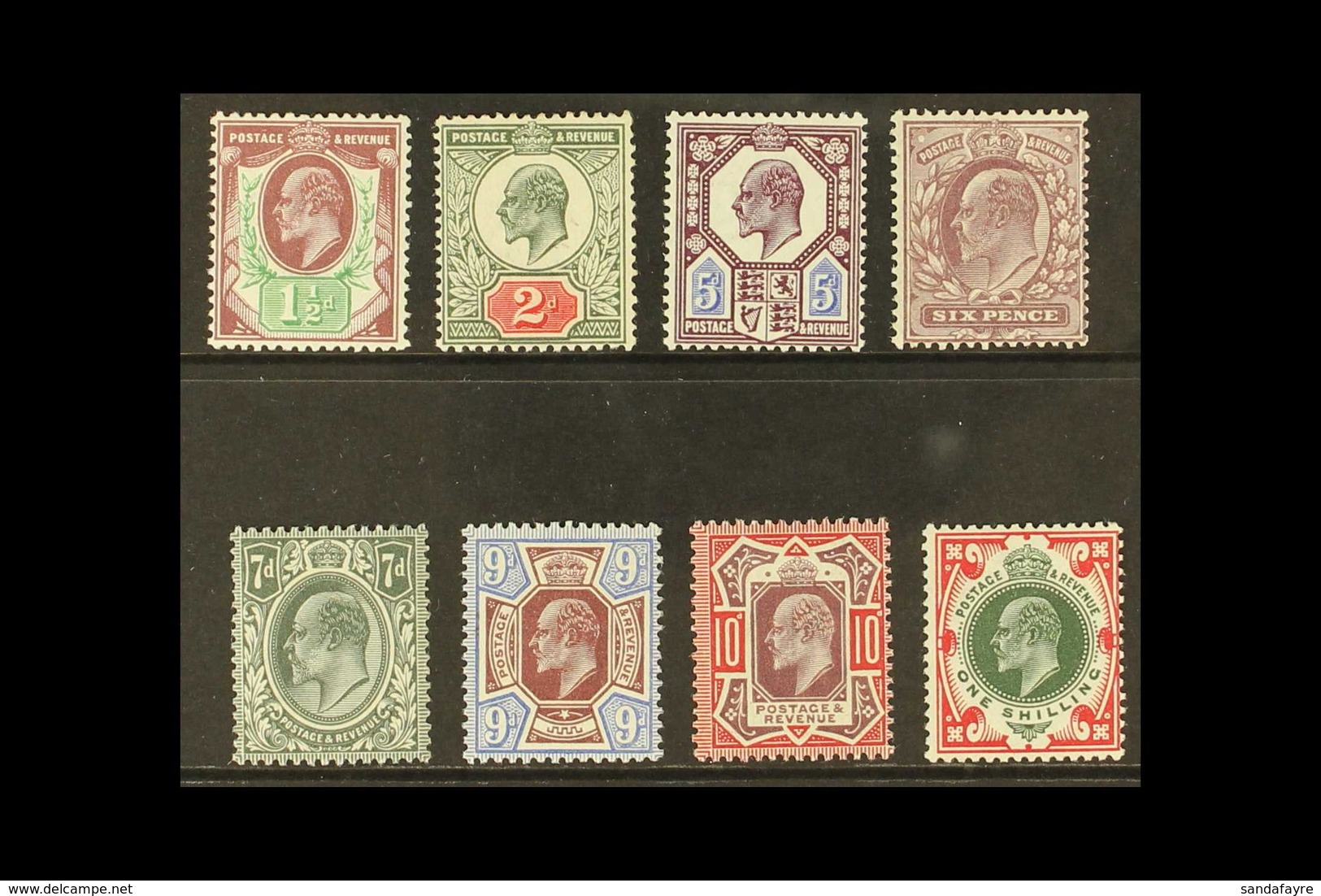 1911-13 KEVII Somerset House Printing Complete Basic Set To 1s, SG 287-314, Never Hinged Mint, Very Fresh. (8 Stamps) Fo - Unclassified