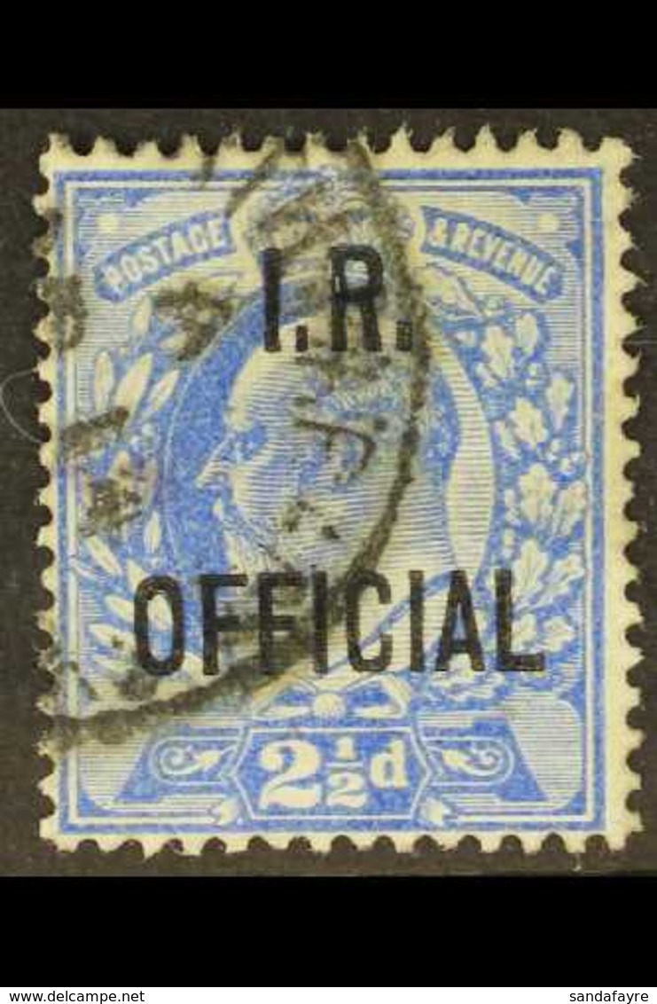 OFFICIAL INLAND REVENUE 1902-04 2½d Ultramarine Overprint, SG O22, Fine Cds Used. For More Images, Please Visit Http://w - Unclassified