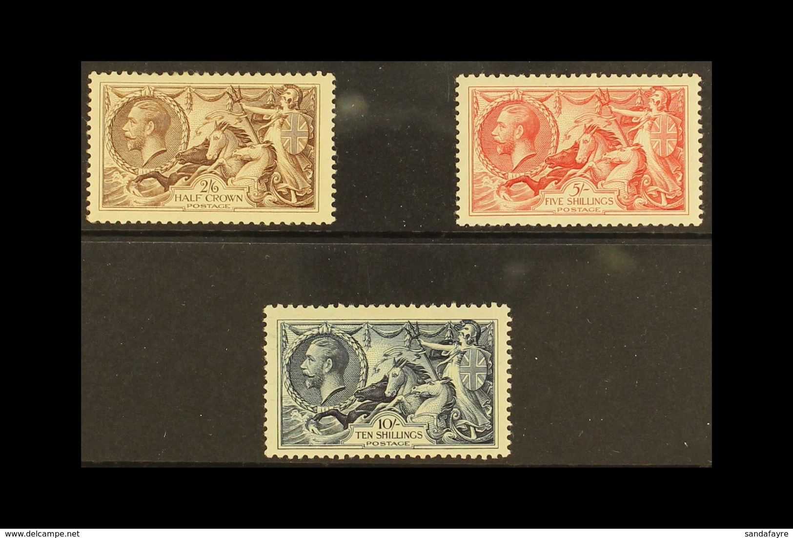 1934 Re-engraved Seahorses Set Complete, SG 450/52, Mint Lightly Hinged. Lovely Quality (3 Stamps) For More Images, Plea - Non Classés
