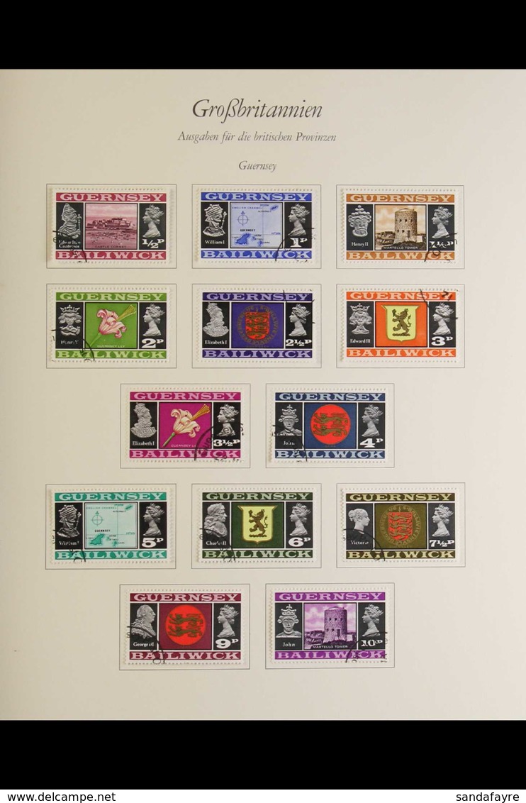 1965-83 CHANNEL ISLANDS AND ISLE OF MAN COLLECTION An Attractive Very Fine Used Collection Presented In A Pair Of Matchi - Autres & Non Classés