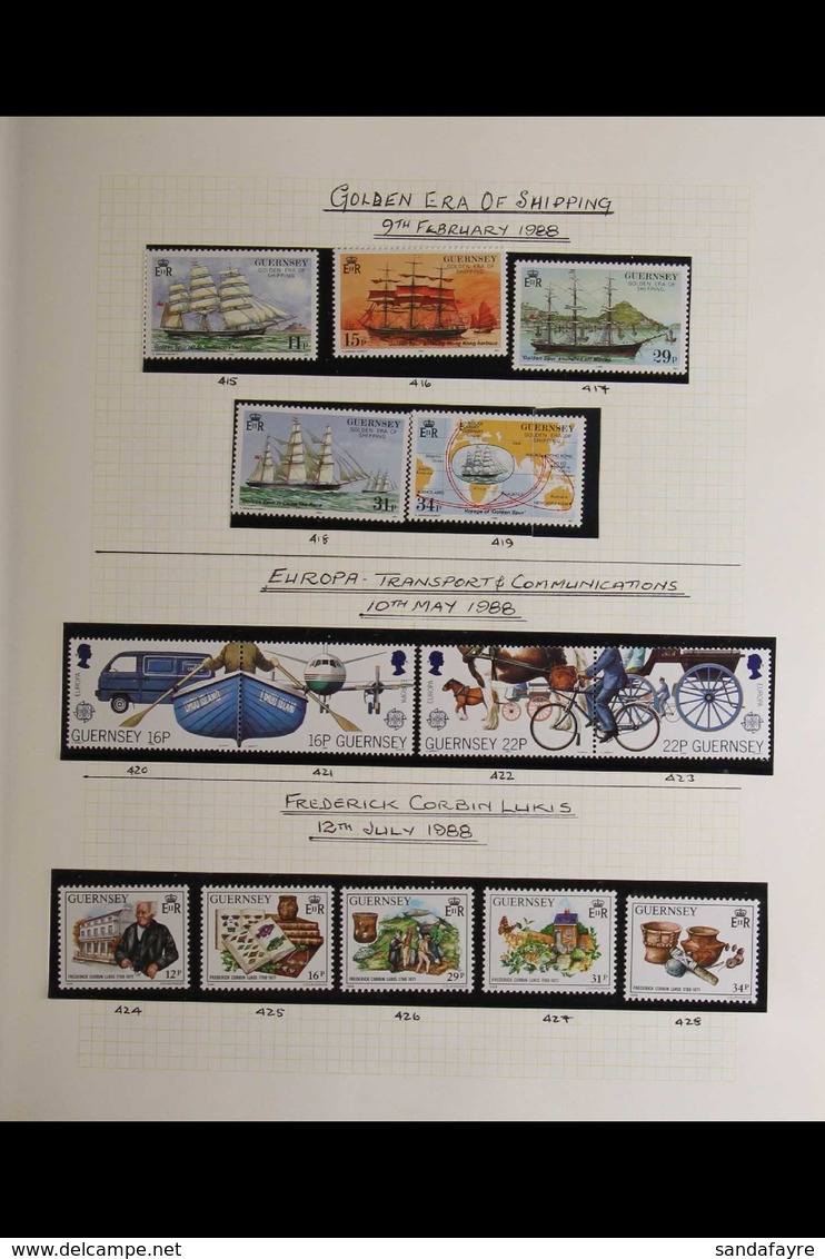 GUERNSEY 1988-2008 Magnificent Never Hinged Mint Collection With A Highly Complete Range Of Definitive And Commemorative - Sonstige & Ohne Zuordnung