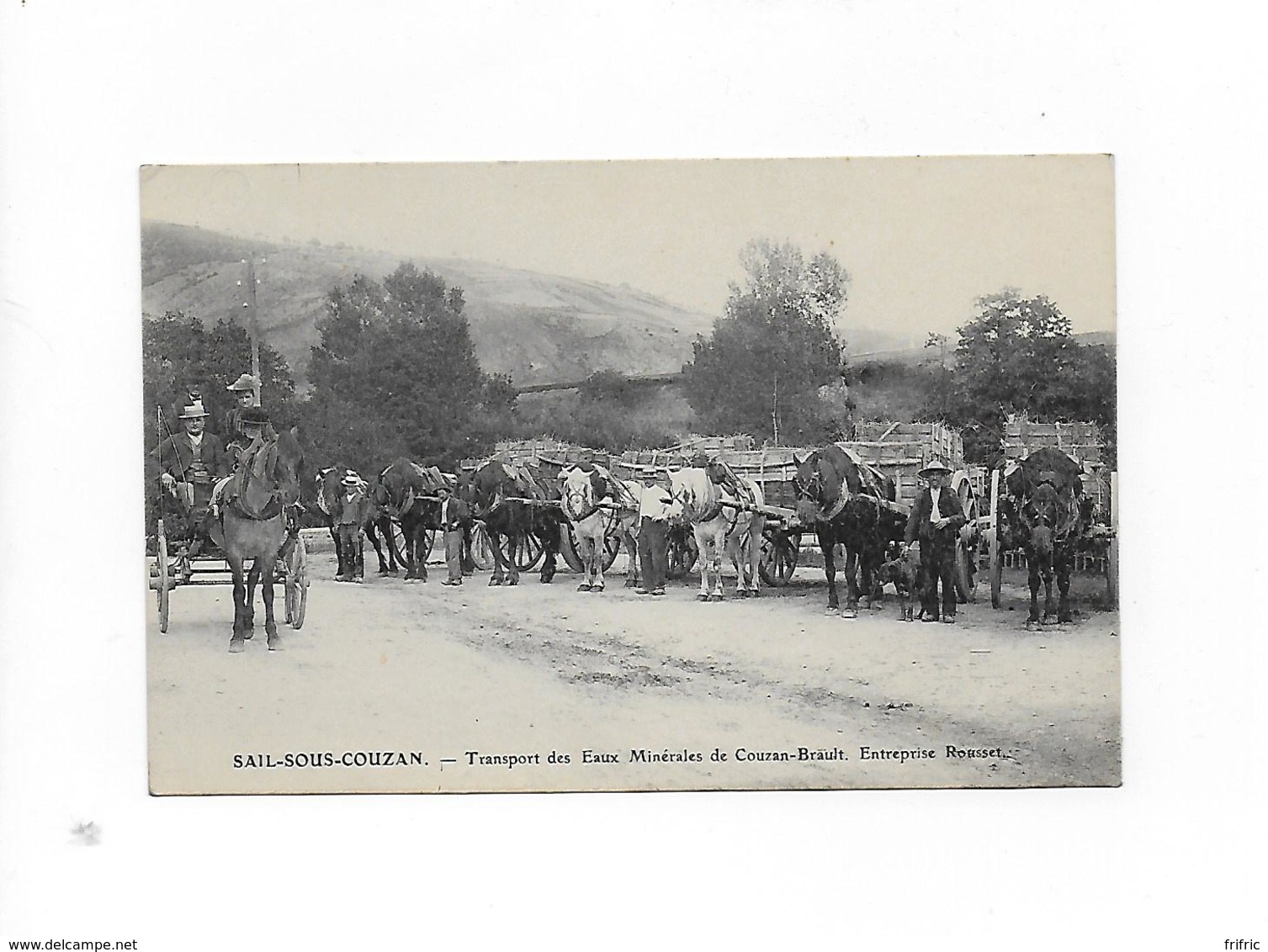 CPA - SAIL-SOUS-COUZAN - Transport Des Eaux Minérales De Couzan-Brault - Entreprise Rousset - Autres & Non Classés