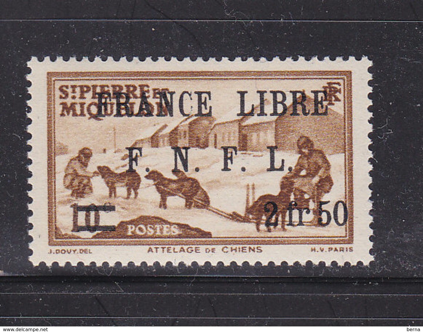 SAINT PIERRE ET MIQUELON FRANCE LIBRE 278 LUXE NEUFS SANS CHARNIERE - Neufs