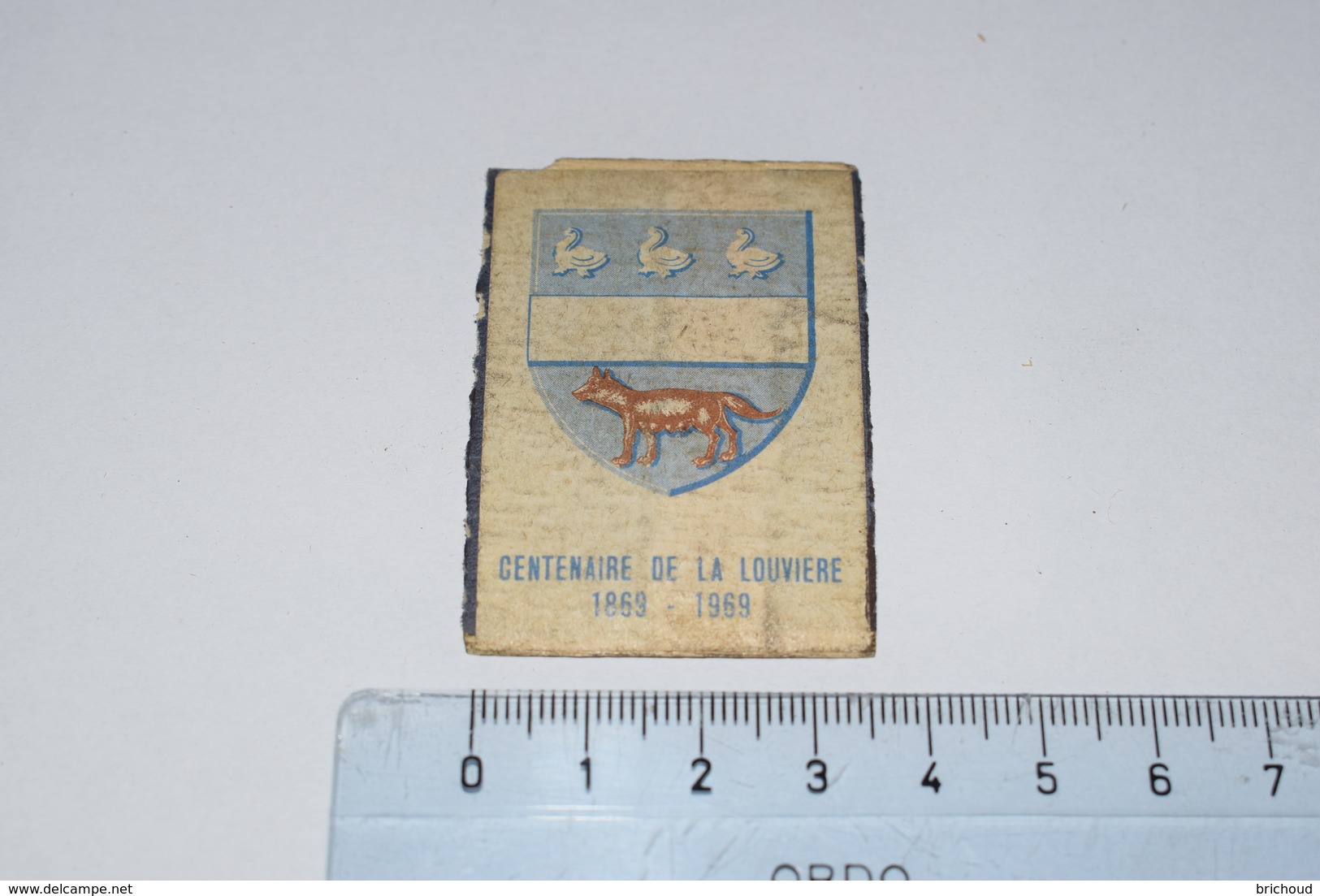 Blason Centenaire De La Louvière 1869 - 1969 - Scatole Di Fiammiferi - Etichette