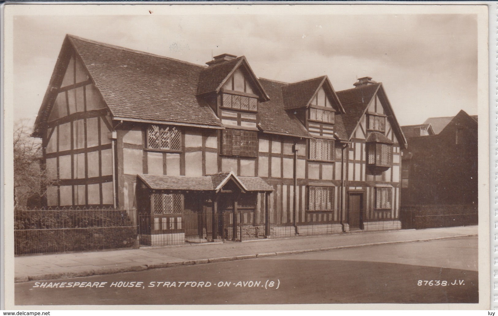 STRATFORD-UPON-AVON  SHAKESPEARE HOUSE  VALENTINE'S PC - Stratford Upon Avon
