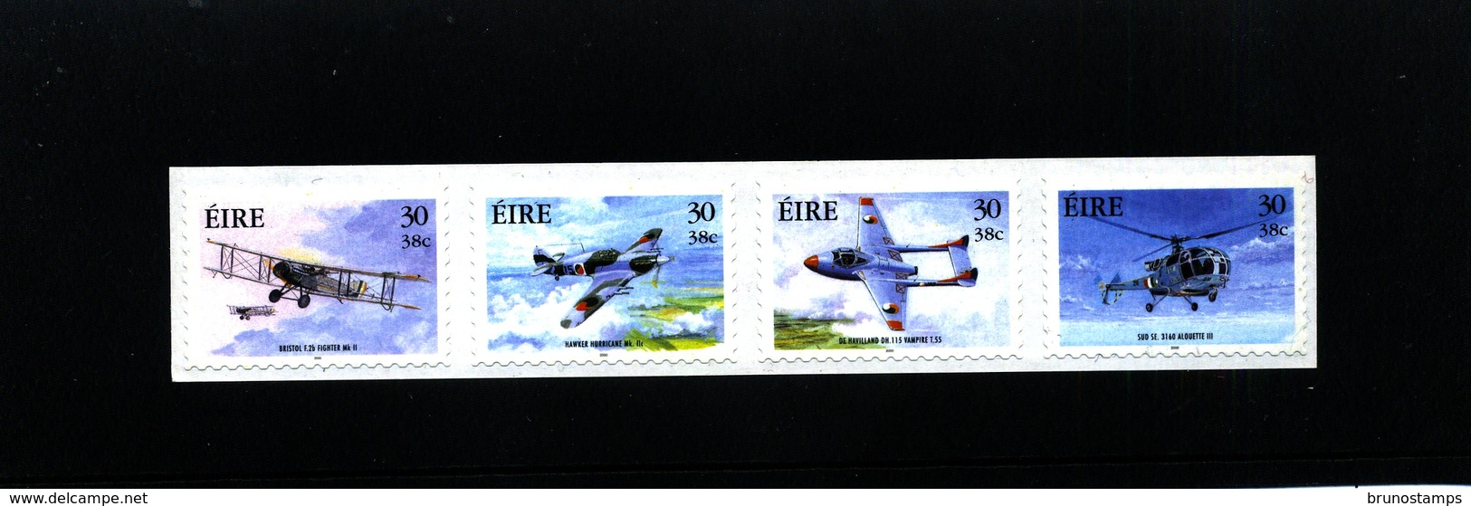 IRELAND/EIRE - 2000  MILITARY AVIATION  SELF ADHESIVE  SET  MINT NH - Blocchi & Foglietti