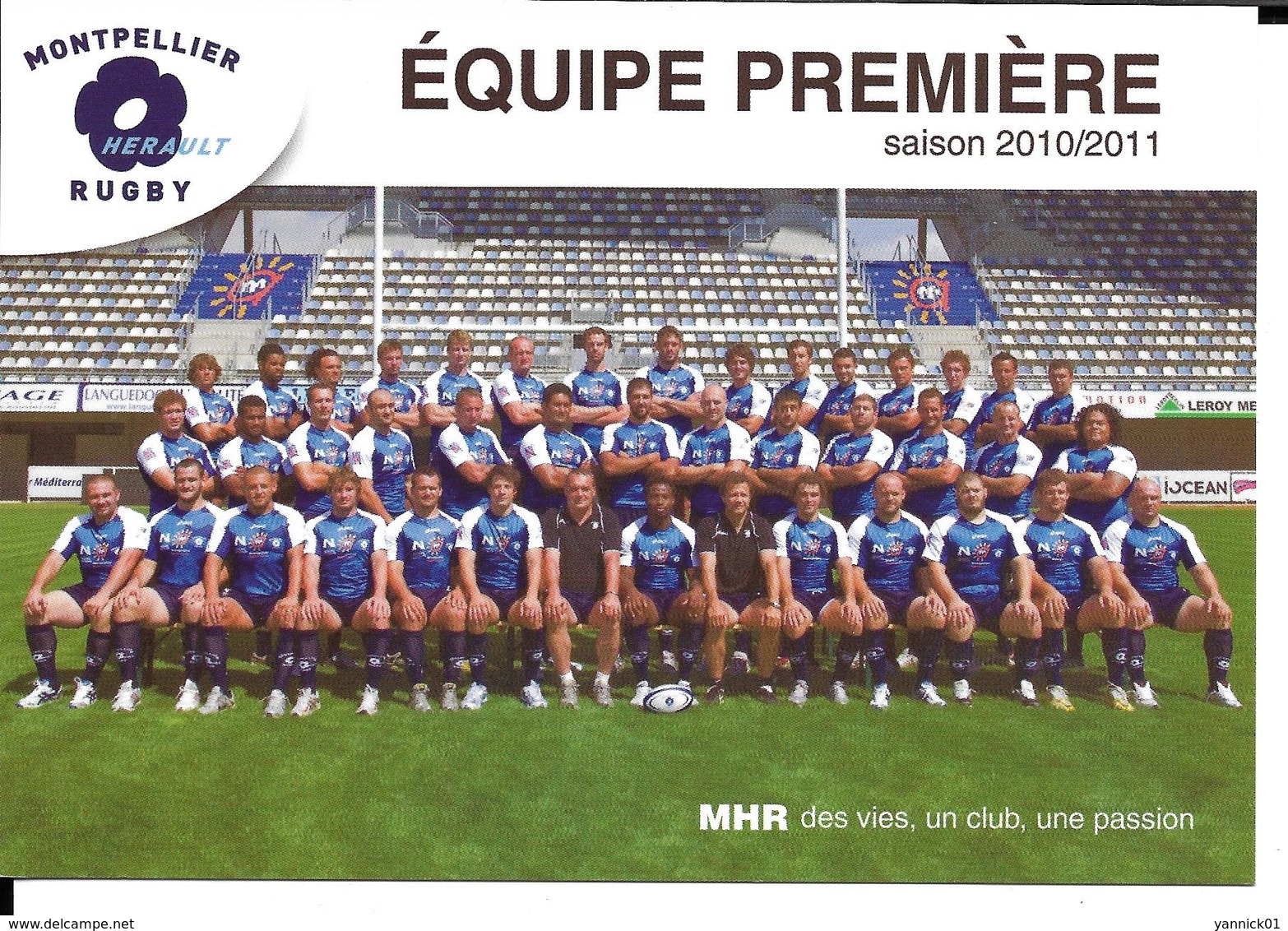 EQUIPE MONTPELLIER RUGBY HERAULT 2010 2011 - Rugby