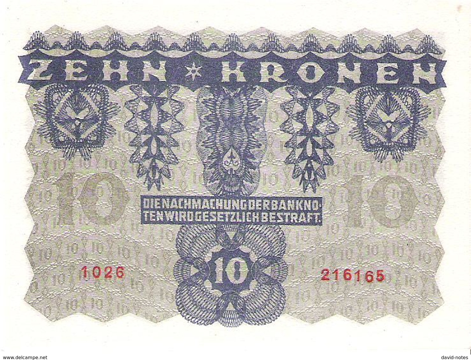 Austria - Pick 75 - 10 Kronen 1922 - AUnc - Austria