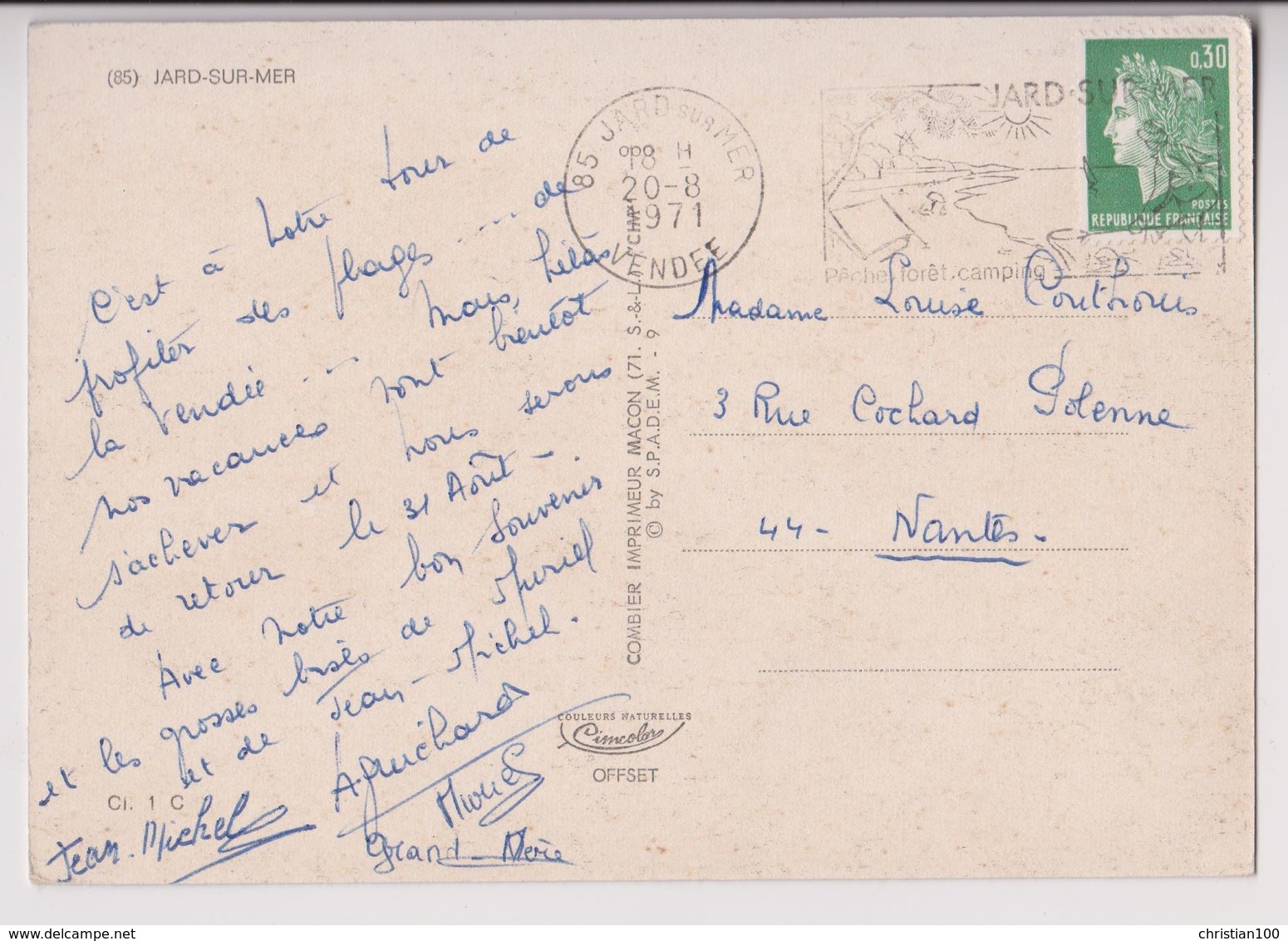 LOT DE 10 CPSM GRAND FORMAT : VENDEE ET COTE VENDEENNE - SAINT JEAN DE MONTS - ILE D'YEU - JARD - BATEAUX - 20 SCANS -