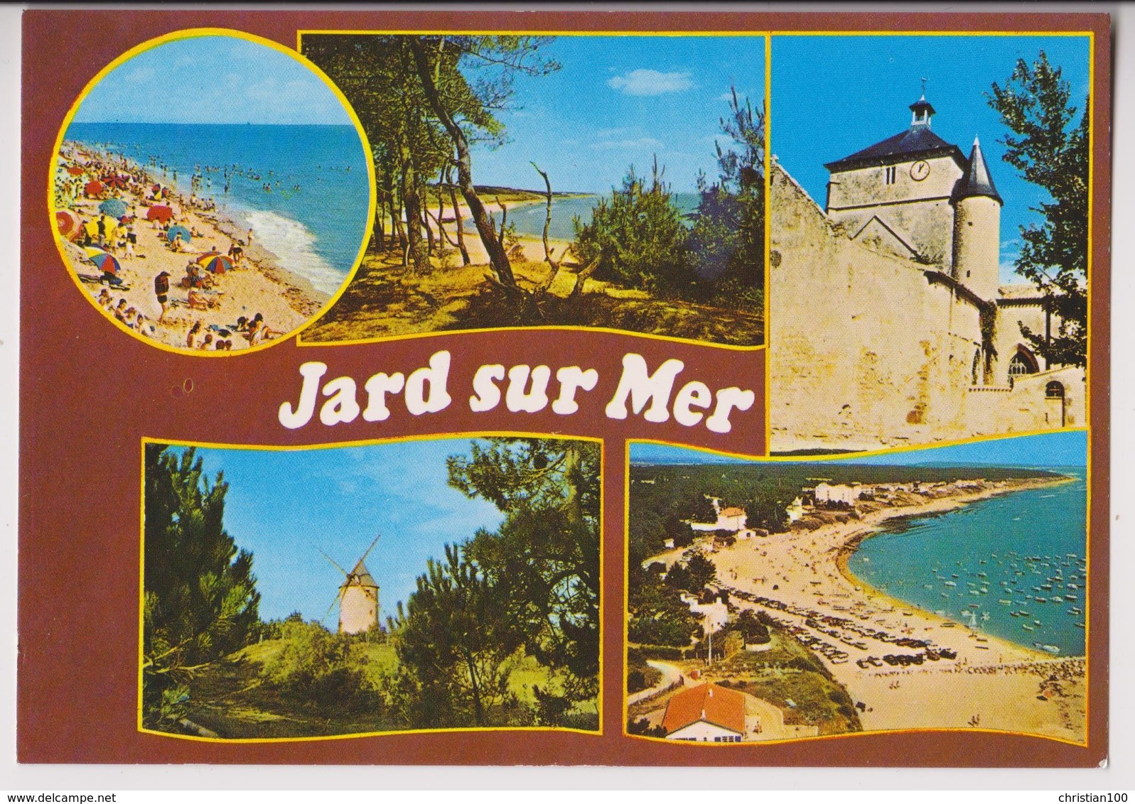 LOT DE 10 CPSM GRAND FORMAT : VENDEE ET COTE VENDEENNE - SAINT JEAN DE MONTS - ILE D'YEU - JARD - BATEAUX - 20 SCANS -