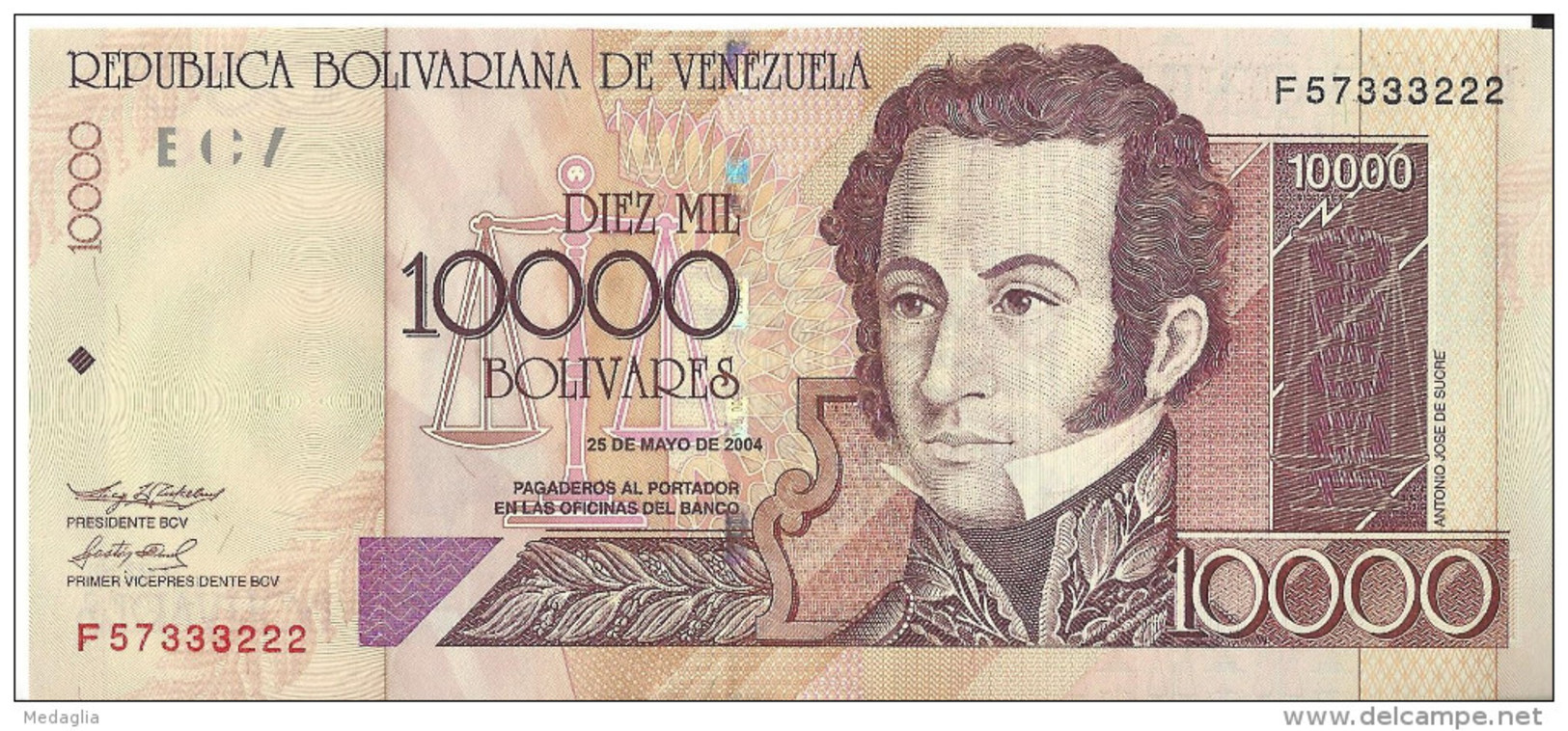 VENEZUELA - 10000 Bolivares 2004 UNC - Venezuela