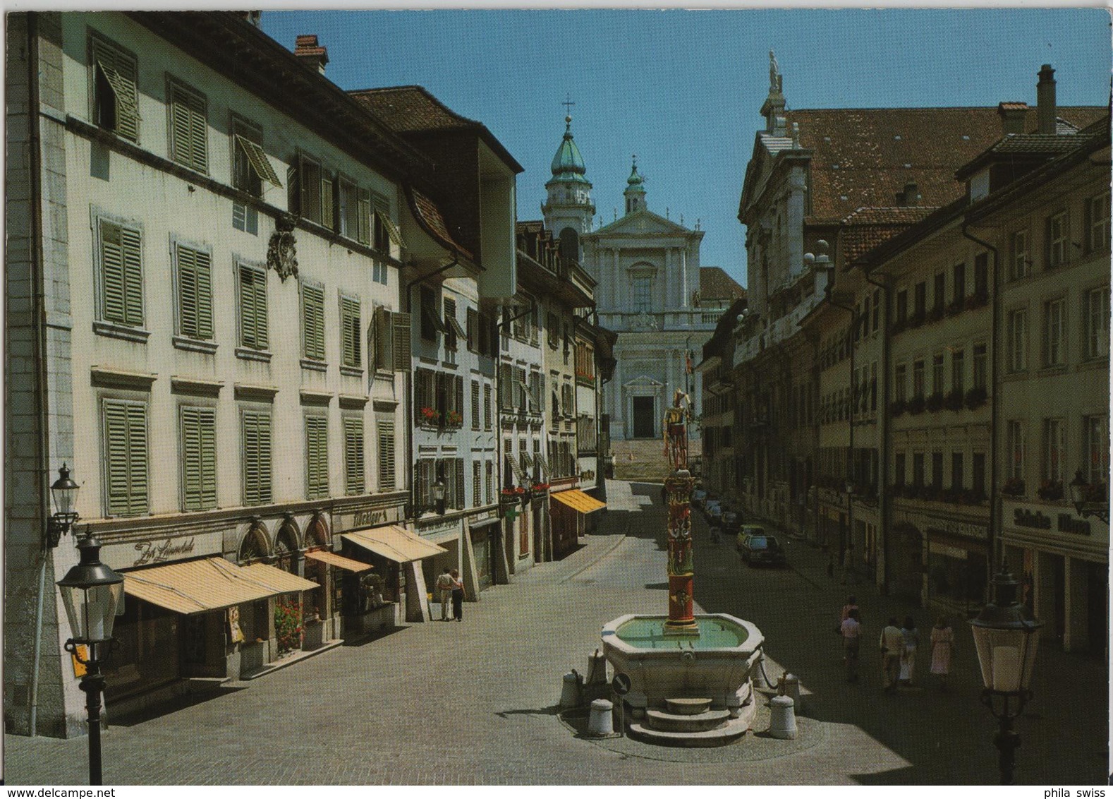 Solothurn - Hauptgasse Mit St. Ursen-Kathedrale - Sonstige & Ohne Zuordnung