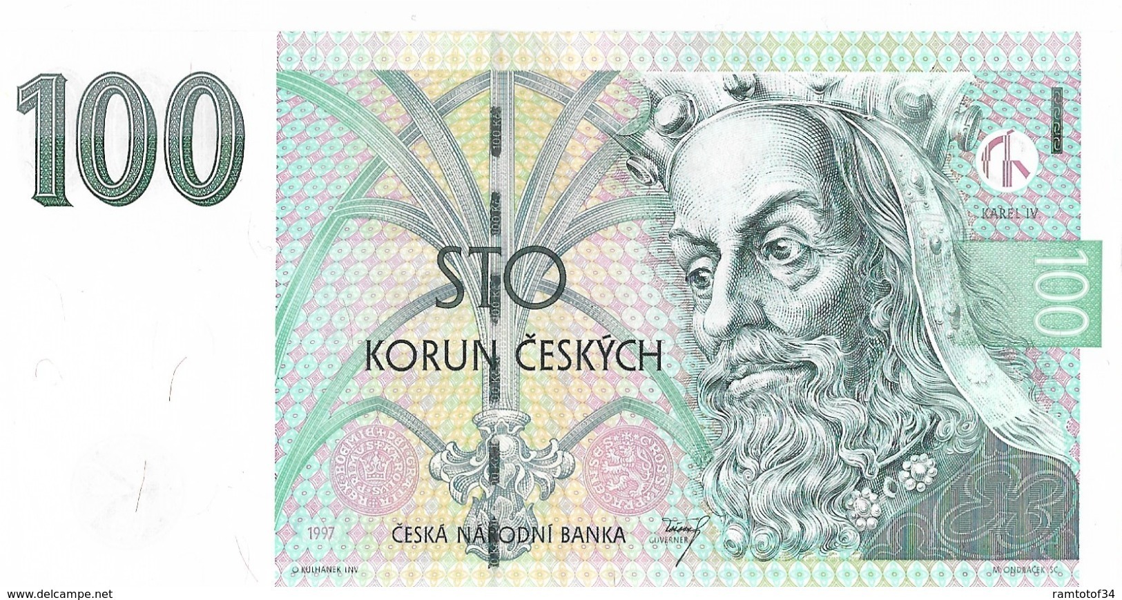 REPUBLIQUE TCHEQUE - 100 Korun 1997 - UNC - Tchécoslovaquie