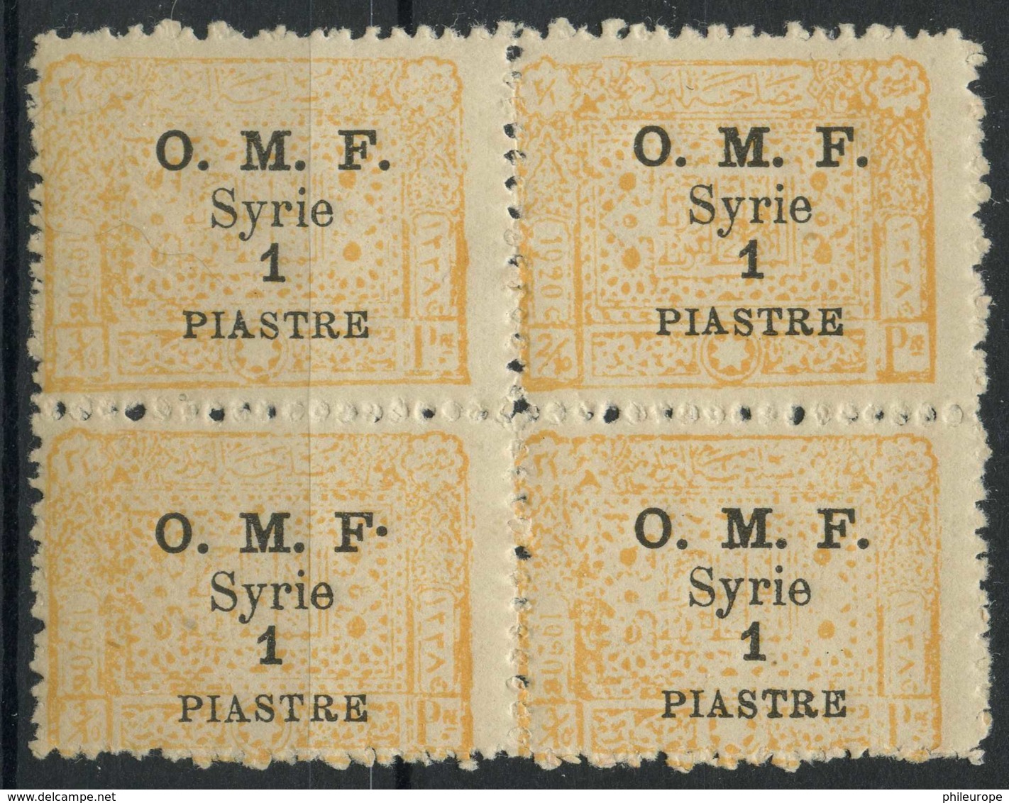 Syrie (1921) N 76 (Luxe) Point En Haut Du F - Unused Stamps