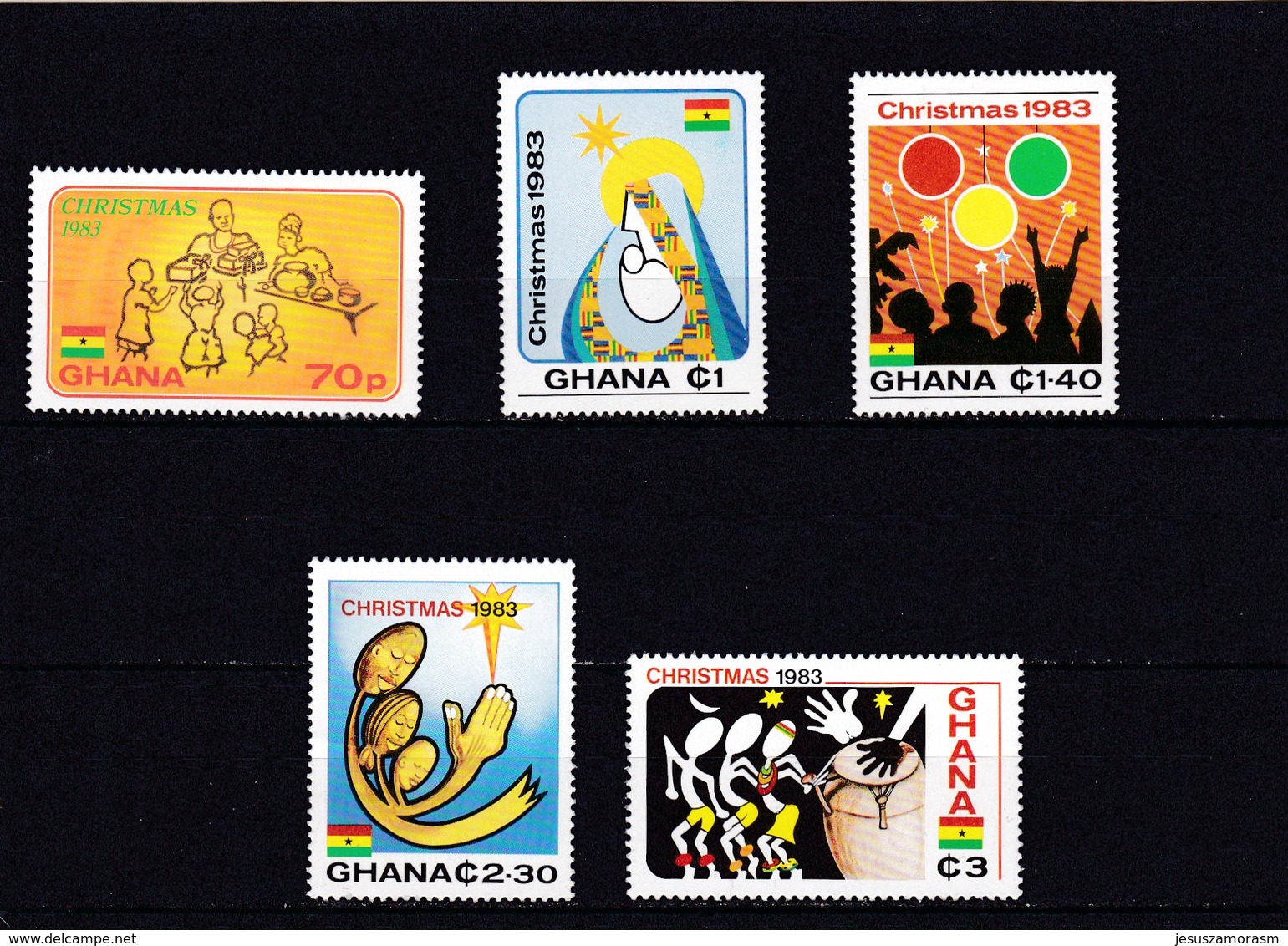 Ghana Nº 791 Al 795 - Ghana (1957-...)