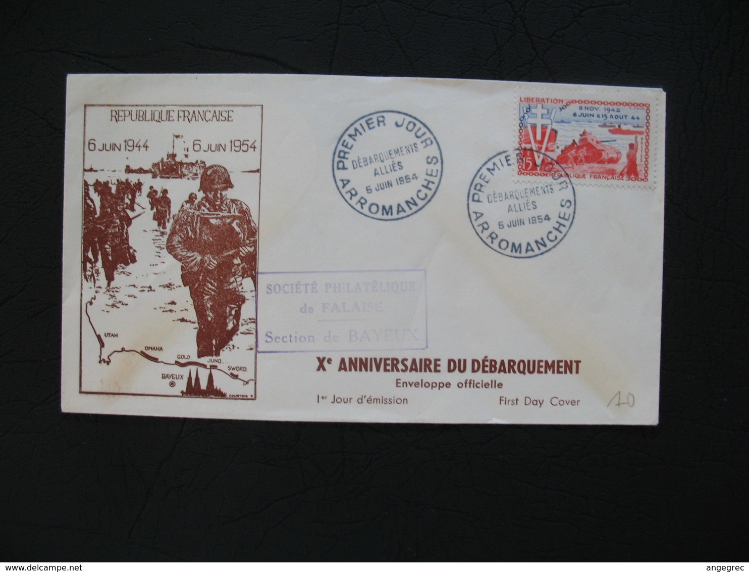 FDC  1954    N° 983  10 ème Anniversaire De La Libération   à Voir - 1950-1959