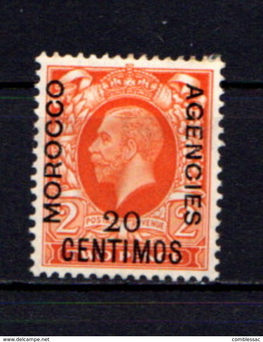 MOROCCO  AGENCIES    1935    20c On  2d  Orange    MH - Europe (Other)