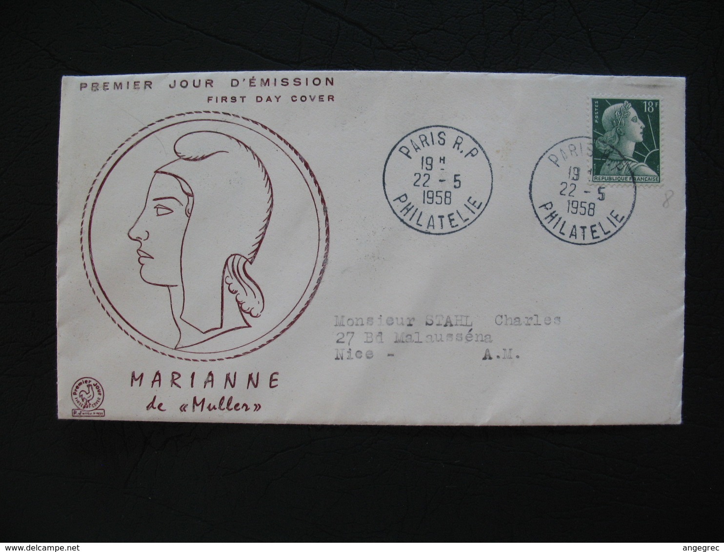 FDC  1955    N° 1011A  Marianne De Muller      à Voir - 1950-1959