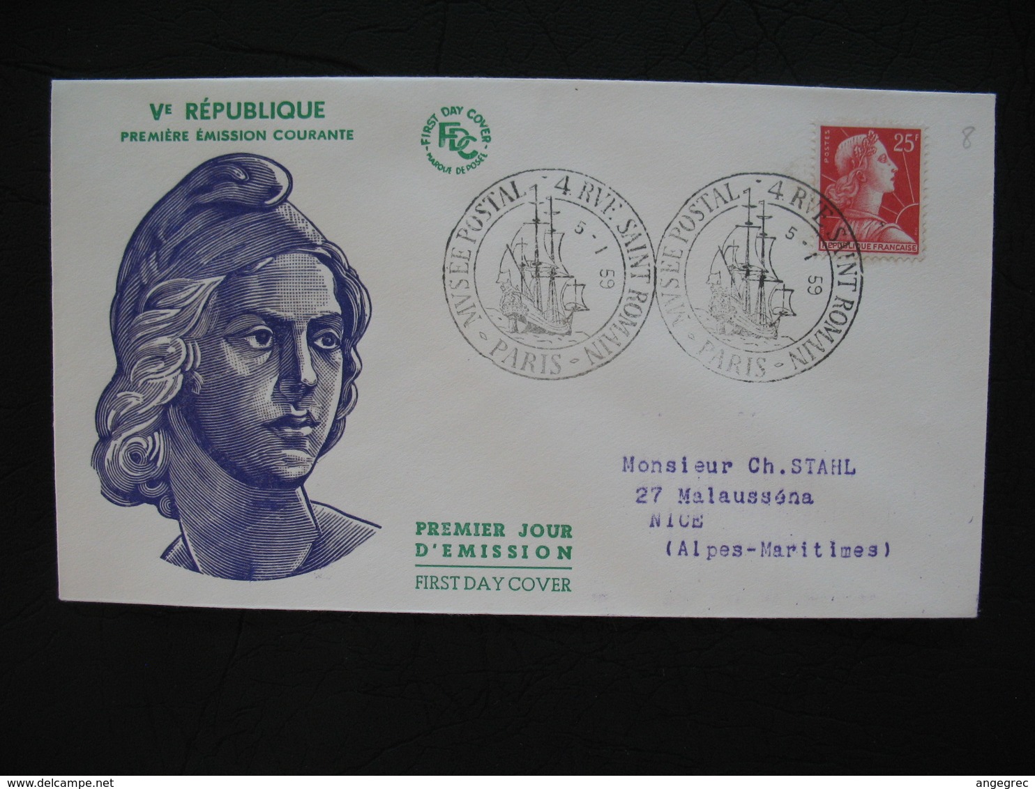 FDC  1955    N° 1011C  Marianne De Muller      à Voir - 1950-1959