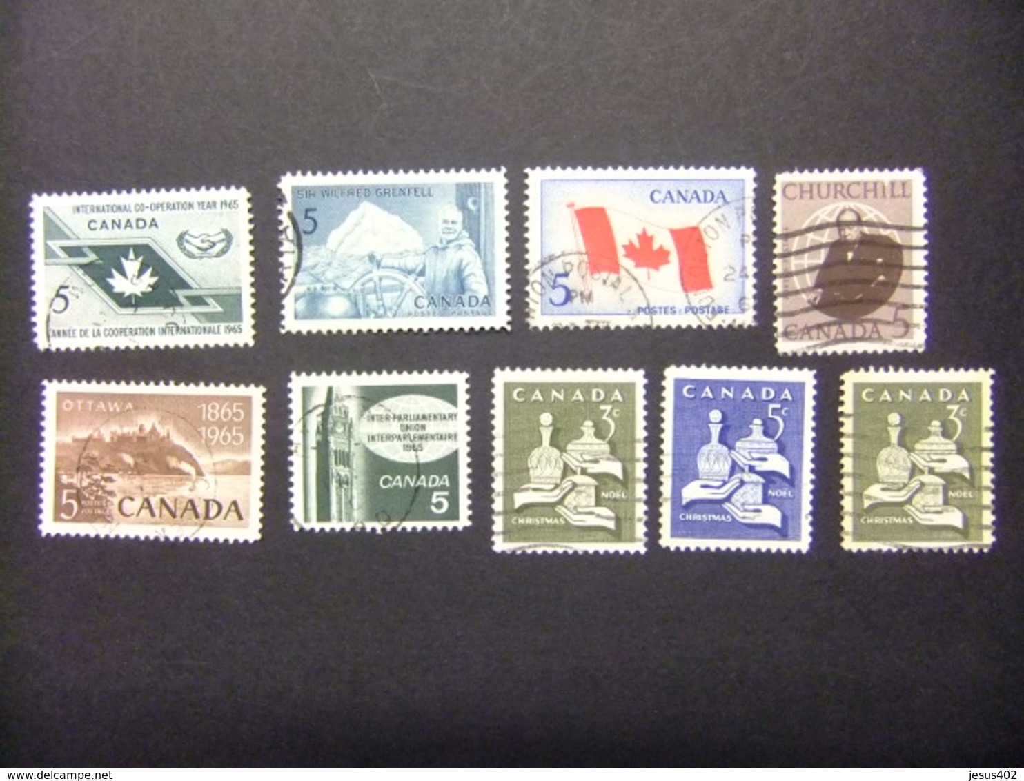 CANADA 1965 TIMBRES Sellos Yvert 361-68 FU - Oblitérés