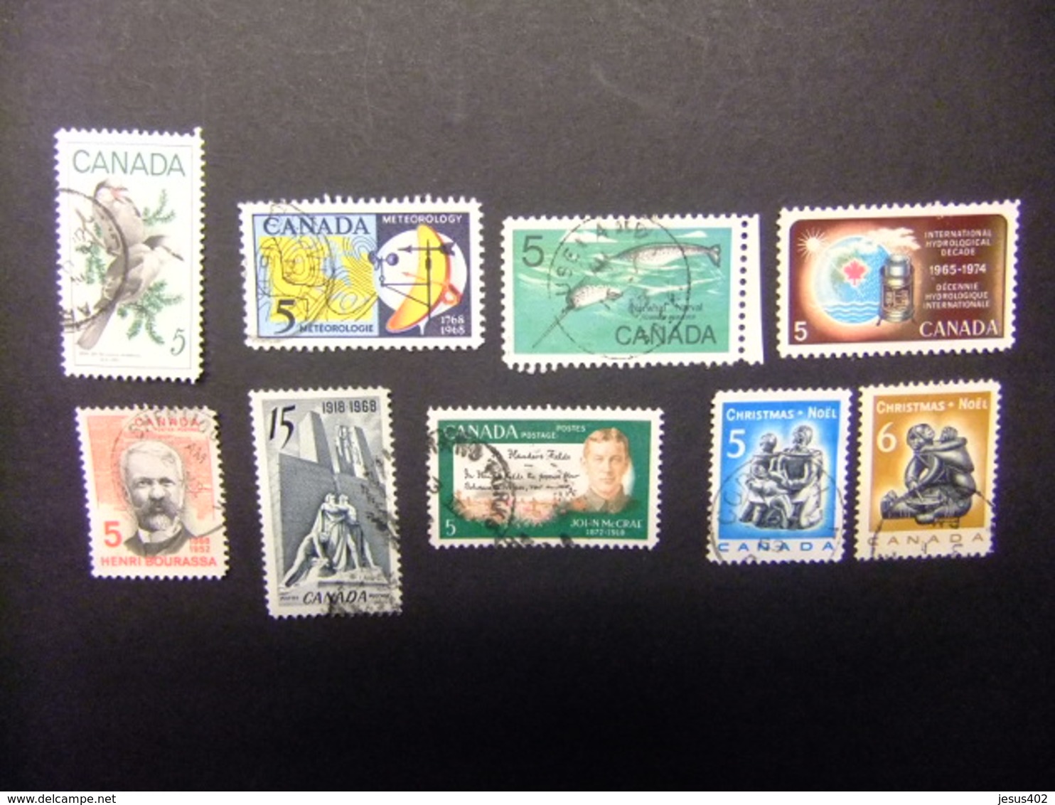 CANADA 1968 TIMBRES Sellos Yvert 399 - 02 + 406 - 10 FU - Oblitérés