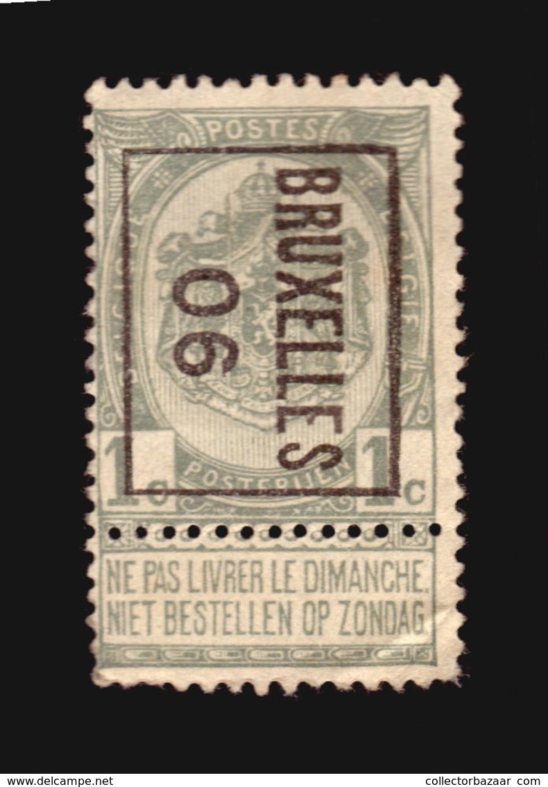 O/Used-Belgique  PRECANCEL  BRUXELLES 06 - Roulettes 1894-99