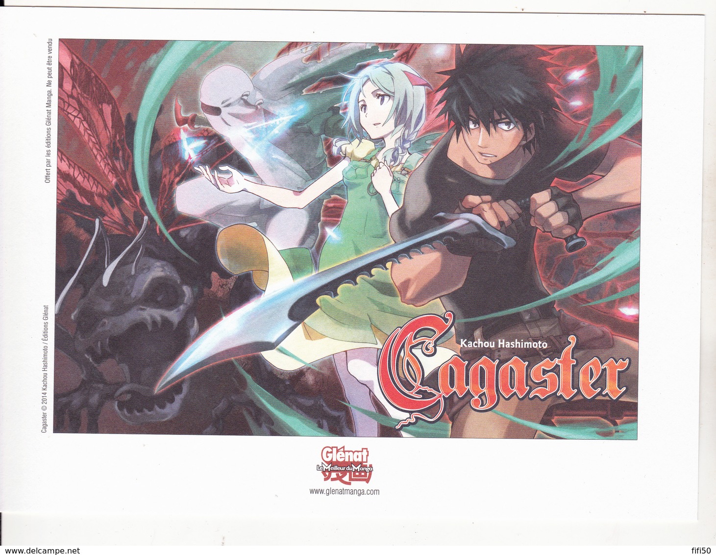 CAGASTER KACHOU HASHIMOTO  2014 Glenat Manga - Illustratoren G - I