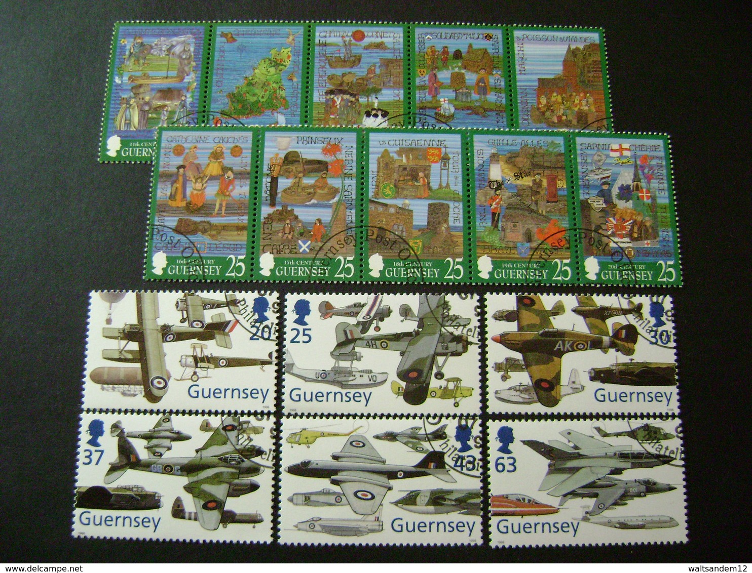 Guernsey 1998 Commemorative/special Issues (SG 760-769, 774-779, Ms780, 781-784, 810-815) 2 Images - Used - Guernsey