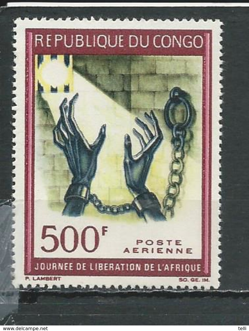 CONGO Scott C52 Yvert PA54 (1) ** Cote 8,50 $ 1967 - Neufs