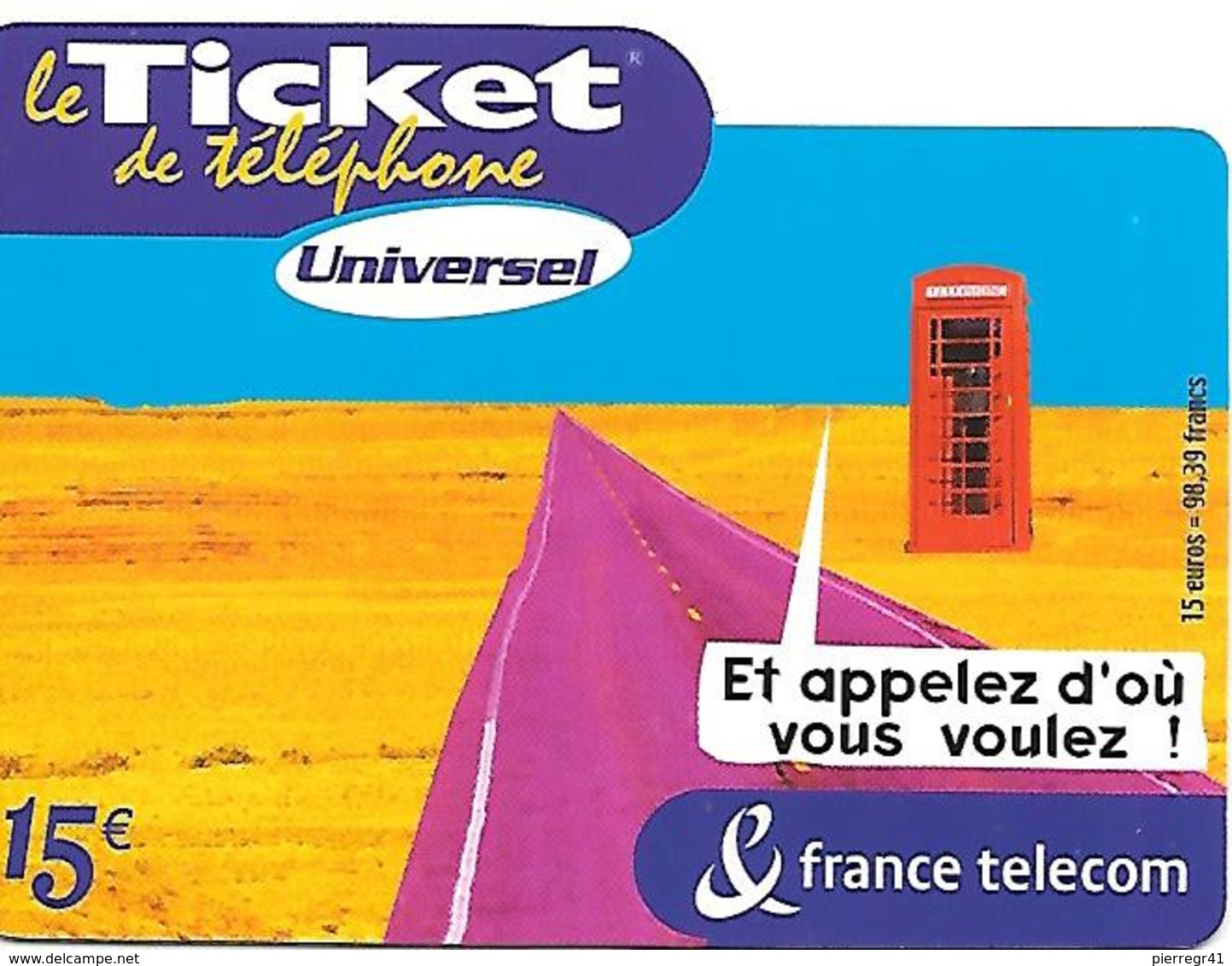 TICKET TELEPHONE-FRANCE- PU71-/ROUTE- Code 4/3/3/3/--31/03/2004-Gratté-TBE - Tickets FT