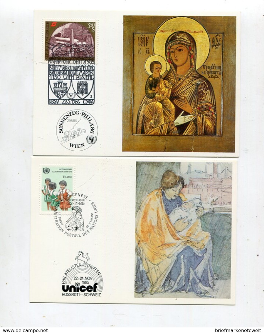 Off. Kunstkarten Der Unicef / 10 Schoene Karten (30045-60) - Lots & Kiloware (max. 999 Stück)
