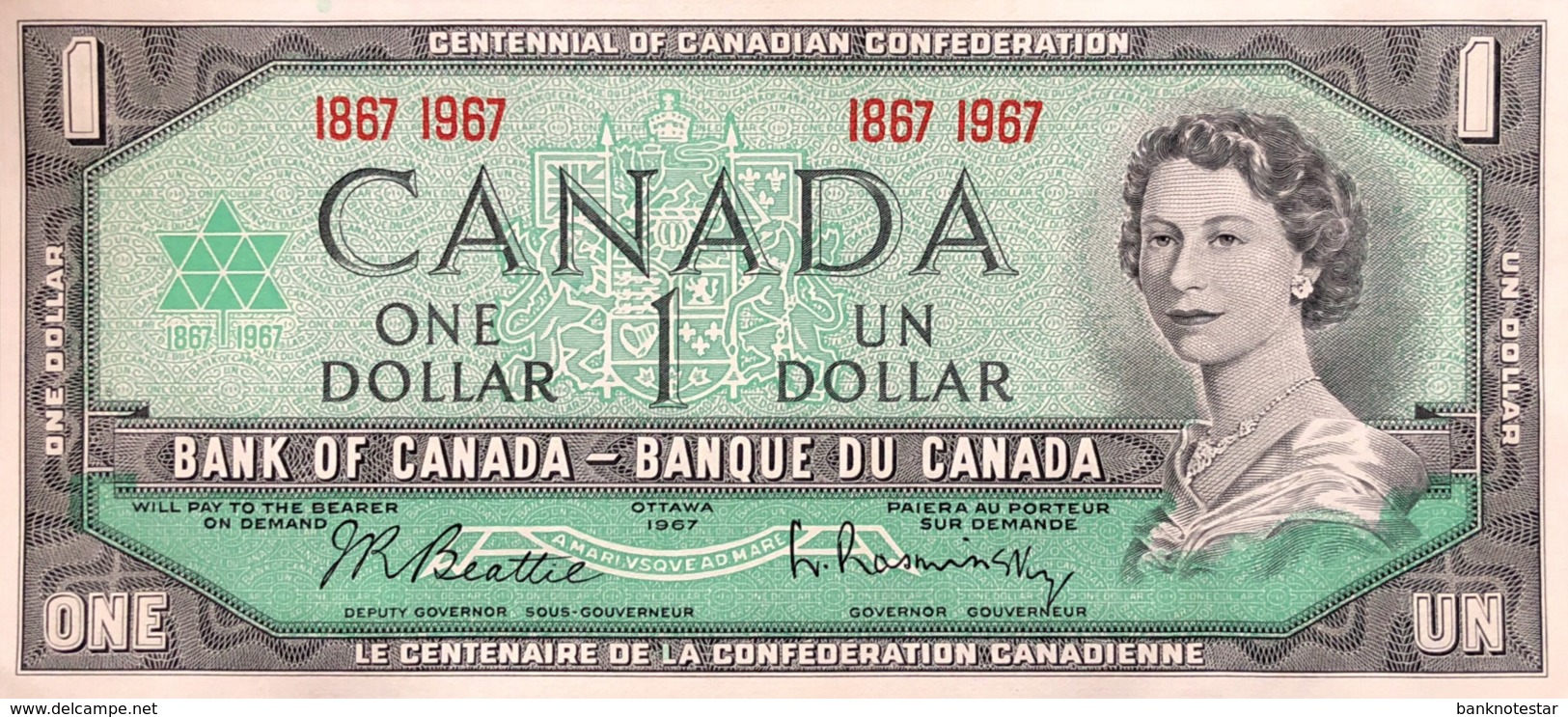 Canada 1 Dollar, P-84a (1967) - UNC - Canada