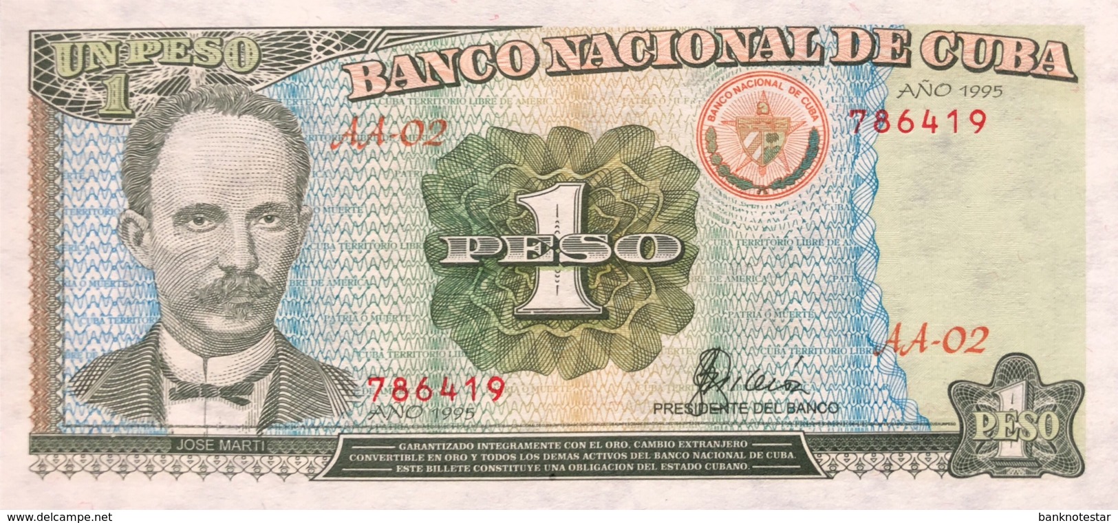 Cuba 1 Peso, P-112 (1995) - UNC - Kuba