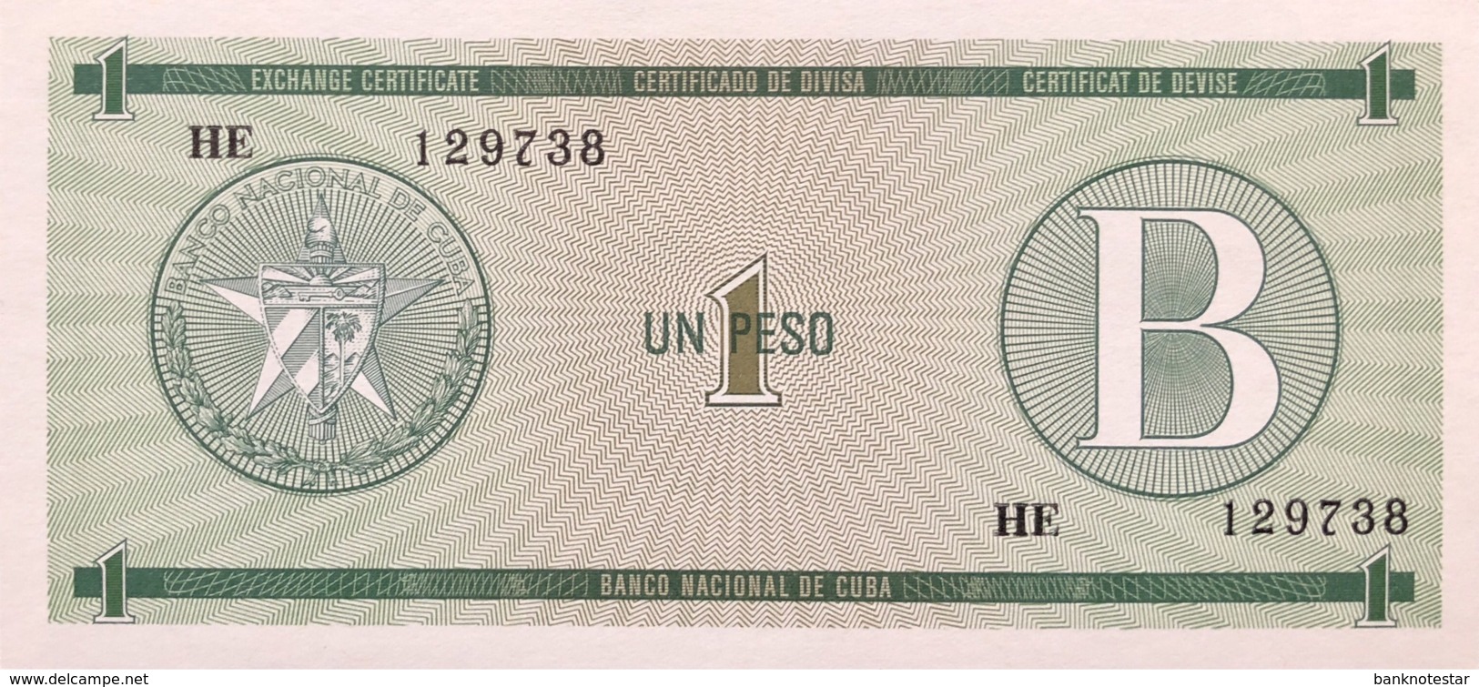 Cuba 1 Peso, P-FX6 (1985) - UNC - Cuba