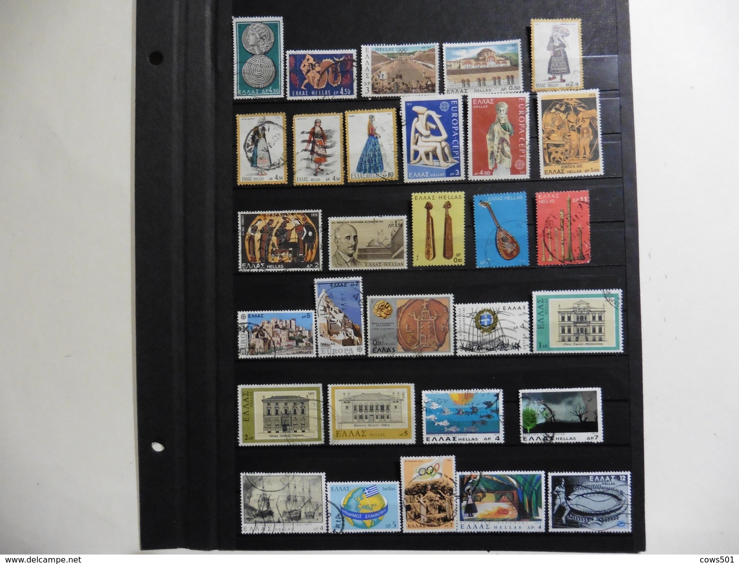 Grèce :30 Timbres Oblitérés - Collections